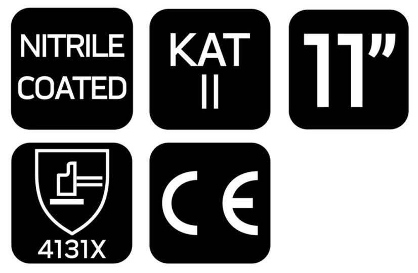 Arbeitshandschuhe, ntrylemx-beschichtetes Polyester, 4131X, Größe 11 97-647-11
