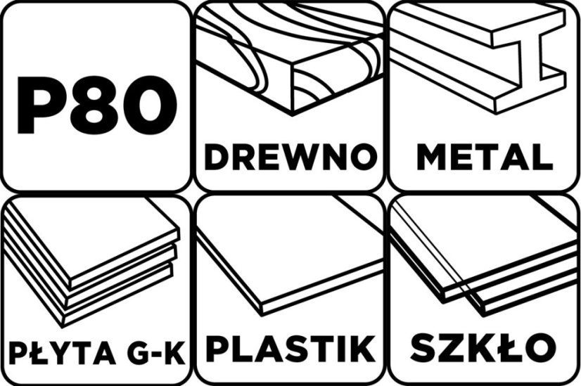 Mreža za mljevenje bijela 115 x 280 mm, P80 58T141