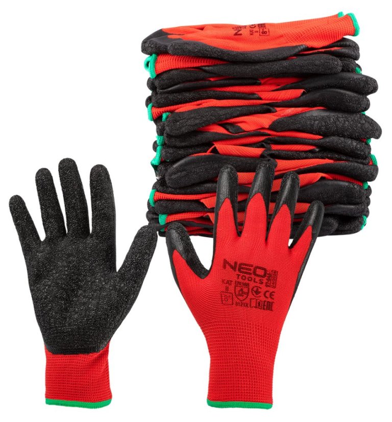 Arbeitshandschuhe, Polyester mit Latexbeschichtung (Krincle), 3121X, Größe 8 97-645-8