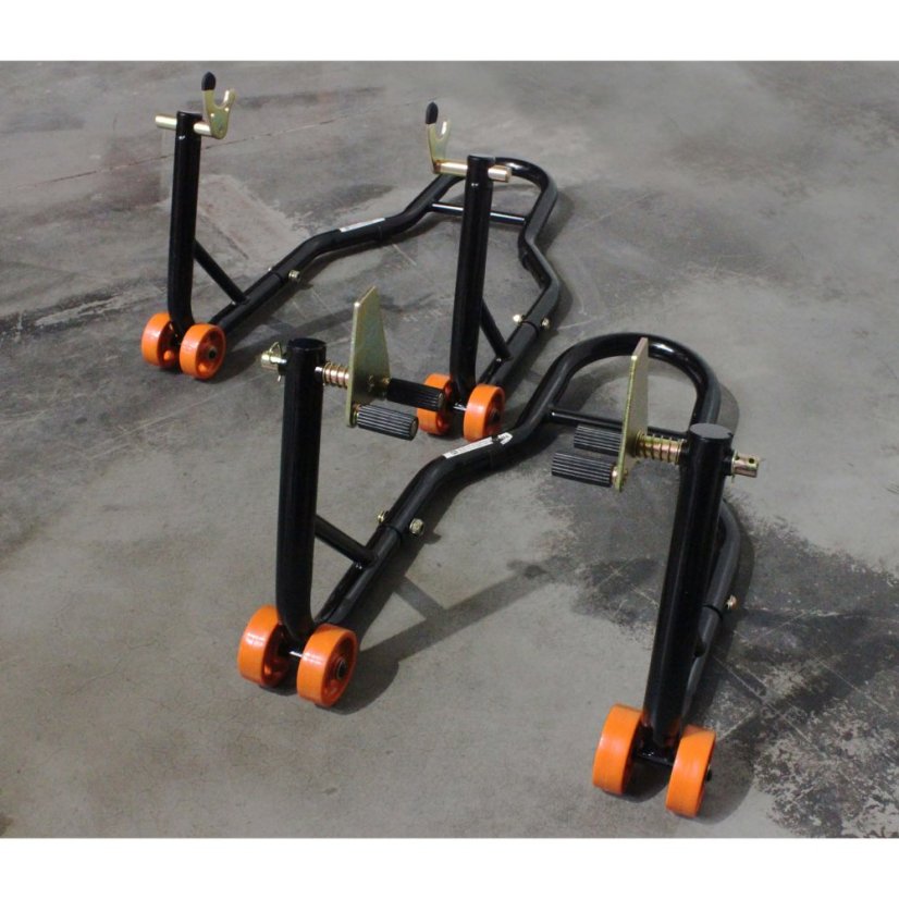 Motorkerékpár állvány szett 2db - elülső + hátsó combo 500kg-ig VILLA