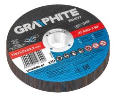 Diskovi za rezanje metala 115 x 1,0 x 22,2 mm, 41 A60-T-BF, 10 kom folije 55H577