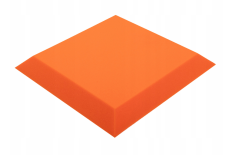 Panou acustic trapezoidal 50x50cm, grosime 5cm, portocaliu