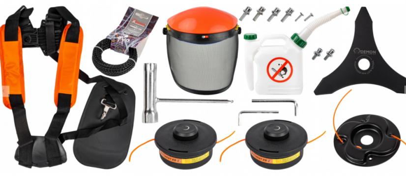 Benzin-Freischneider DEMON RQ580 3,8kW + 30-teiliges Set