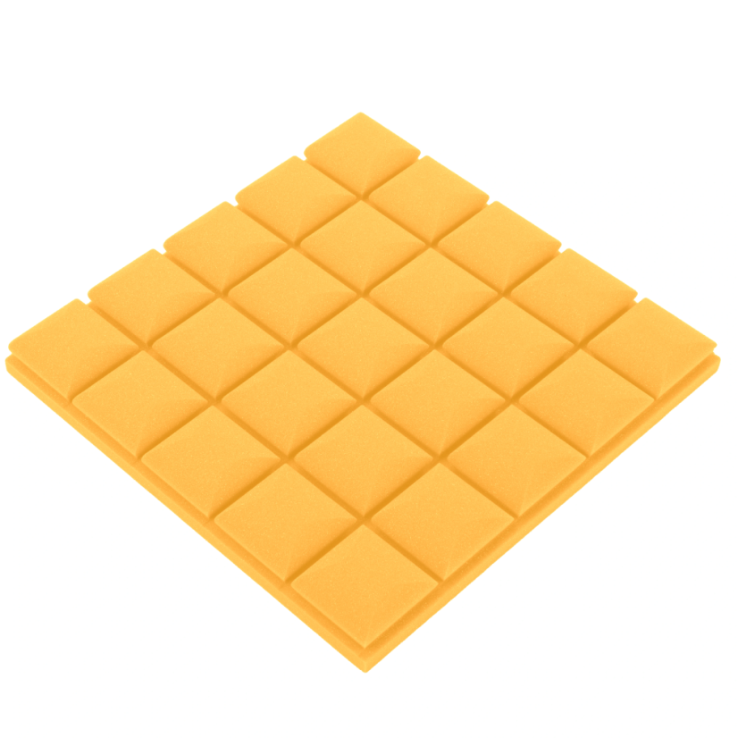 Akustikplatte - Würfel 50x50x5cm gelb