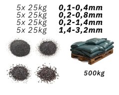 Abrazívum na pieskovanie mix 500kg