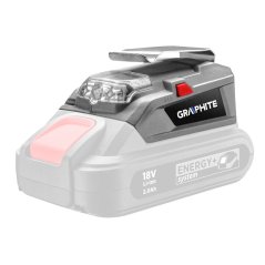 USB adaptér - LED baterka Energy+, bez batérie 58G025