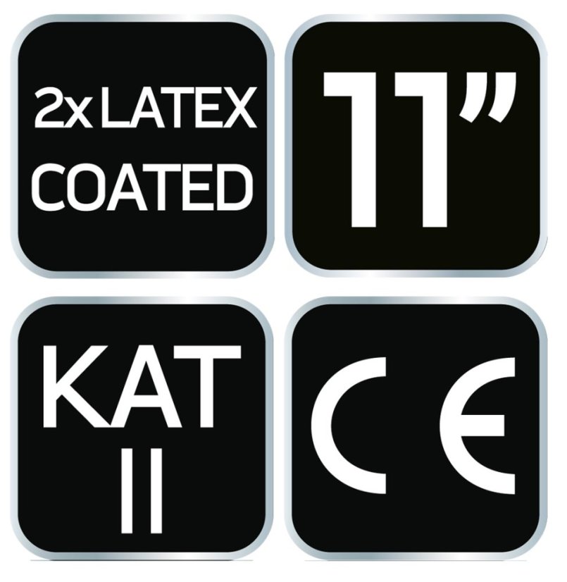 Arbeitshandschuhe, latexbeschichtetes Polyester (2 Schichten), 3141X, Größe 11 97-643-11