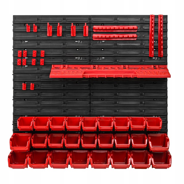 Panou de perete pentru scule 78x78cm 26 cutii si mânere