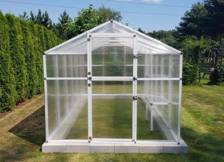 Gewächshaus aus Polycarbonat 210x405x191cm