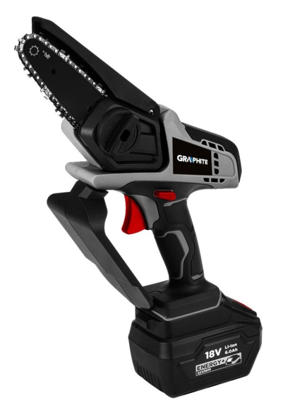 Akkus mini láncfűrész Energy+ 18 V Li-lon, fordulatszám: 0-5400 rpm 58GE116
