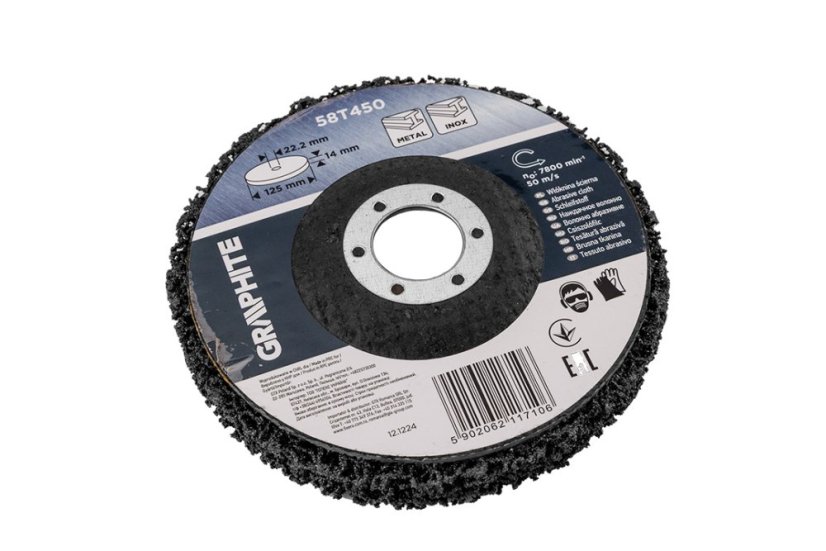 Disc de șlefuit 125 x 14 x 22,2 mm 58T450
