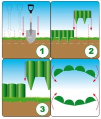 Zahradní palisáda plastová 2,5m Green PALGARDEN