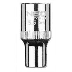 Priză goală, 6 puncte, 1/4", 5.5 mm, superlock 08-223