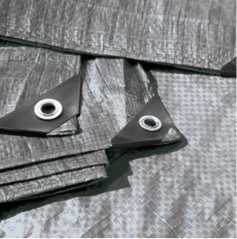 Ezüst színű takaró ponyva  5x6 m 260 g/m2