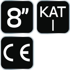 Arbeitshandschuhe, Baumwolle und Polyester, gepunktet, Größe 8 97-620-8