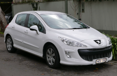 Peugeot 308 1 - Armster 2 könyöktámasz, fekete, öko-bőr