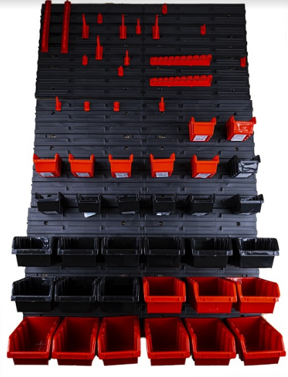 Werkzeugwand 115x78 cm + 32 Fächer