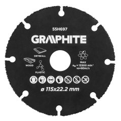 HM rezna ploča za drvo i plastiku 115 x 22,2 mm 55H697