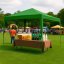 Gartenpavillon 3x3m faltbar Grün