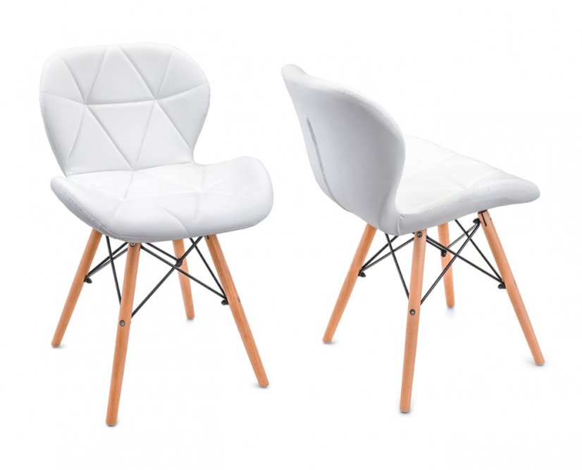 Esszimmerstuhl aus Leder Diamond