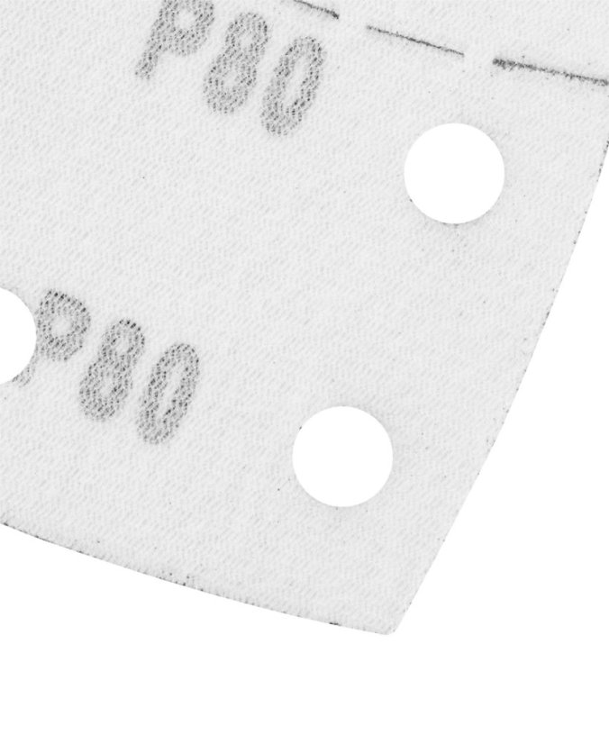 Brusni papir s čičkom, željezo 102 x 152 mm, P80, 5 kom, s 11 rupa 58T302