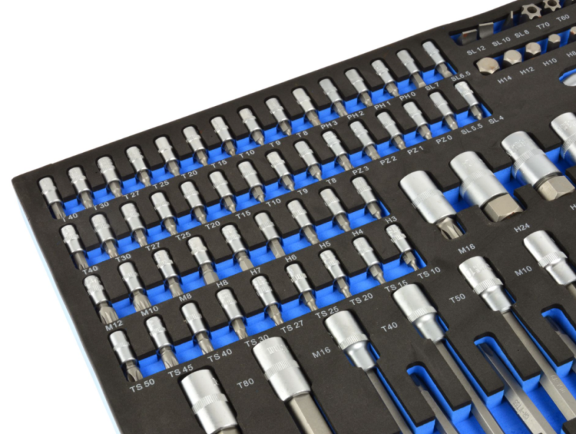 TORX dugókulcsok és bitek készlete 102db CRV G10833B