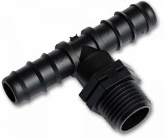 Kerti T idom 3/4" külső menet, 2 x 25mm