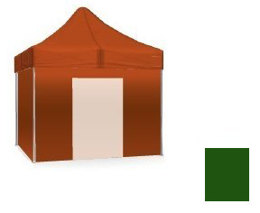 Sátorfal ajtóval zöld 3x4,5 m SQ/HQ/EXQ