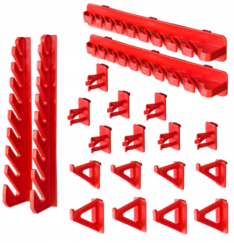 Perete pentru unelte 78x39cm + 6 cutii NEGRE