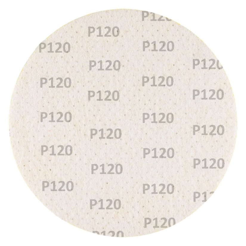 Csiszolókorongok, perforált, tépőzáras lyukakkal 225 mm, P120, 5 db 58T274