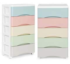 Regal na kotačima 5 polica Color