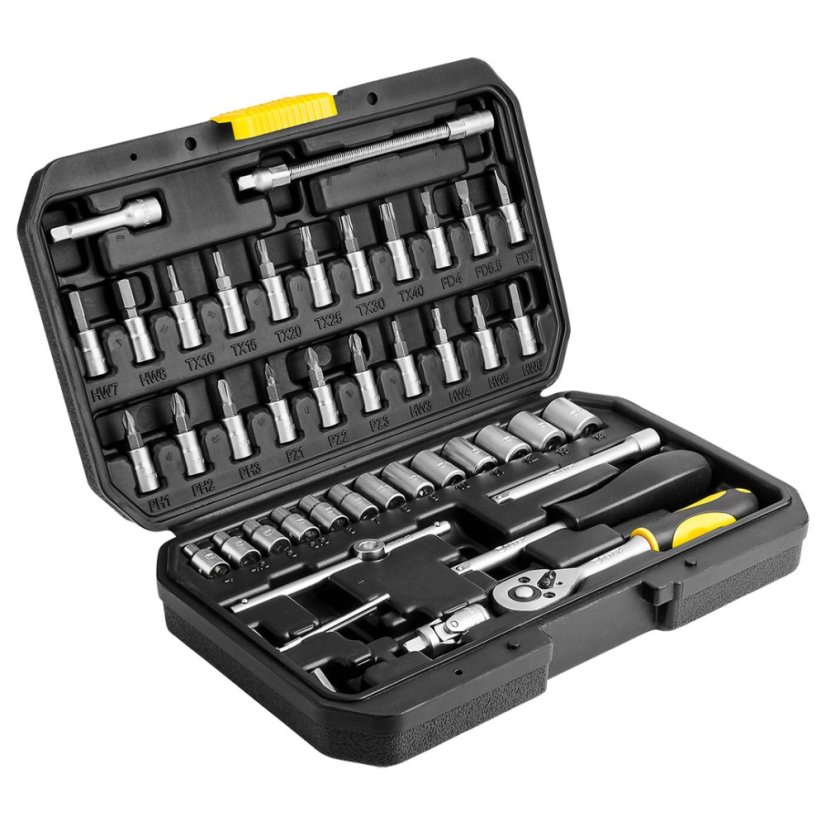 Csillagvilláskulcsok 1/4" készlet 46 db 38D640
