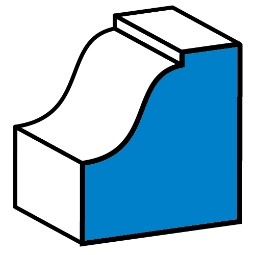 Freză pentru rulmenți, decorativă, HM, 25,7 x 9,7 mm, tijă de 6 mm 56H237