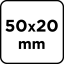 Preklopni disk 50 x 20 x 6 mm, P40 58T399