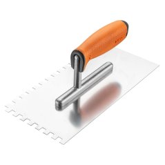 Hladítko se zuby, 270 x 128 mm, zub 8 x 8 x 8 mm, dvoumateriálová rukojeť 50-168