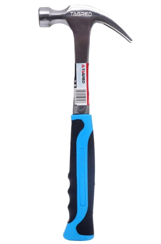 Geschmiedeter Zimmermannshammer, massiv – monolithisch, 450 g, TA1430