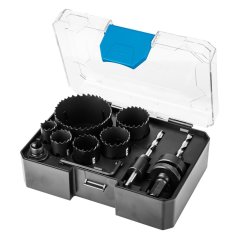 Probijači rupa Co8% bimetalni (19, 25, 30, 35, 40, 68 mm), set od 9 el. 57H921