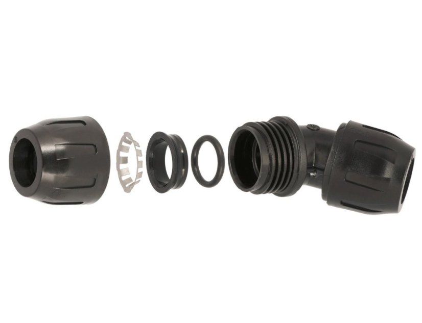 Cevna spojka 45° fi 63 mm polimer 9ALR4C63