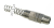 Endkappe mit 1/4'' Außengewinde mit 8x5 mm Schutzfeder
