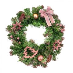 Vianočný veniec 40cm Pink