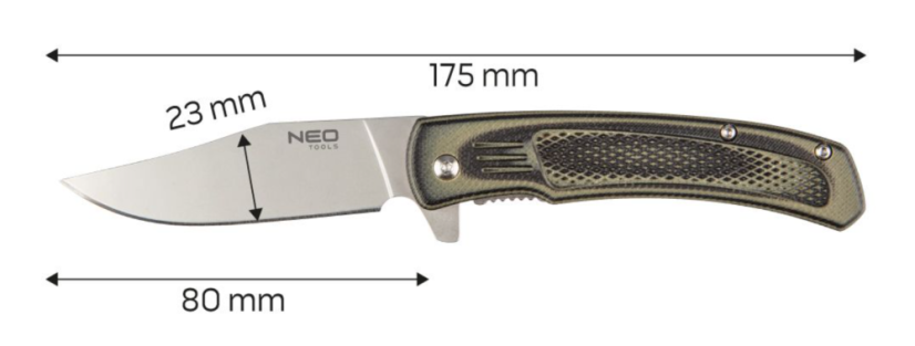 Összecsukható kés 17,5 cm 63-114