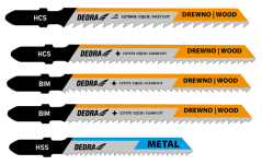 Súprava pílových listov do priamočiarej píly 5 ks 08T003