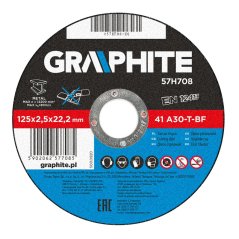 Rezna ploča za metal, 125 x 2,5 22,2 mm, 41 A30-T-BF 57H708
