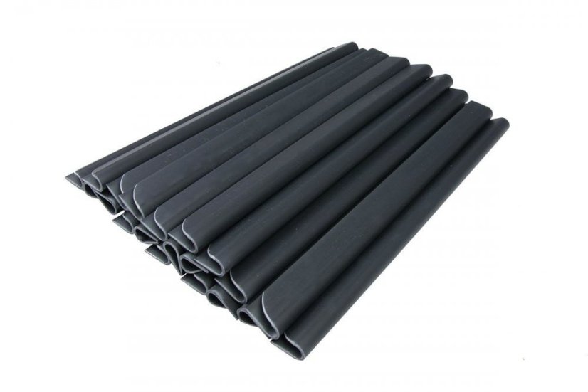 Zaunbeschattungsfolie 19cm x 35m Anthrazit 450g/m2 + Clips