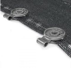 Pričvrsna kopča za mreže za sjenčanje 4 cm, siva 10 kom