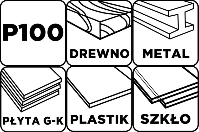 Csiszolópapír 115 x 280 mm, P100 58T153