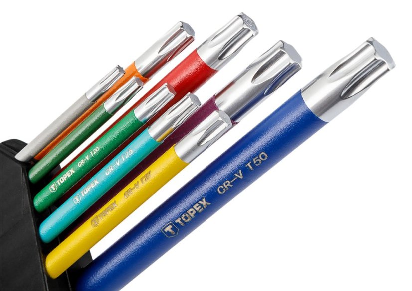 Chei Torx set de 9 buc colorate 35D969