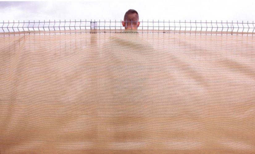 Schattierungsnetz 1,2x50m 95% 200g Beige