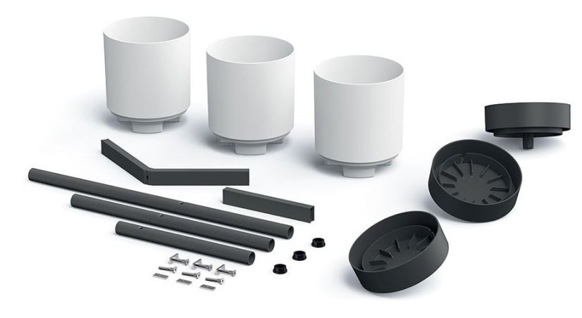 Suport pentru flori BLOOMIE STAND alb 54cm