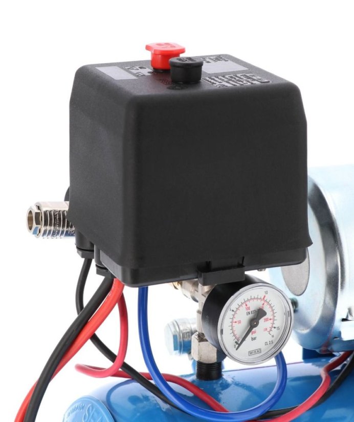 Auto kompresor 12V DC 12-180/15 10 bar 0,75 KM/0,55 kW 144 l/min 15 l bezuljni dvoklipni 36587